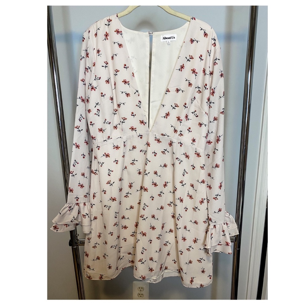 Long Sleeve Floral Sun Dress (Showpo)